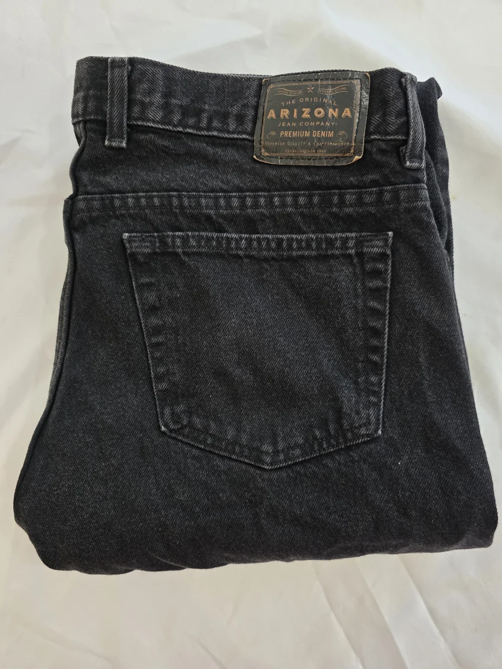 Arizona Jean Company Premium Denim Men’s Jeans - Black Men W40 L32